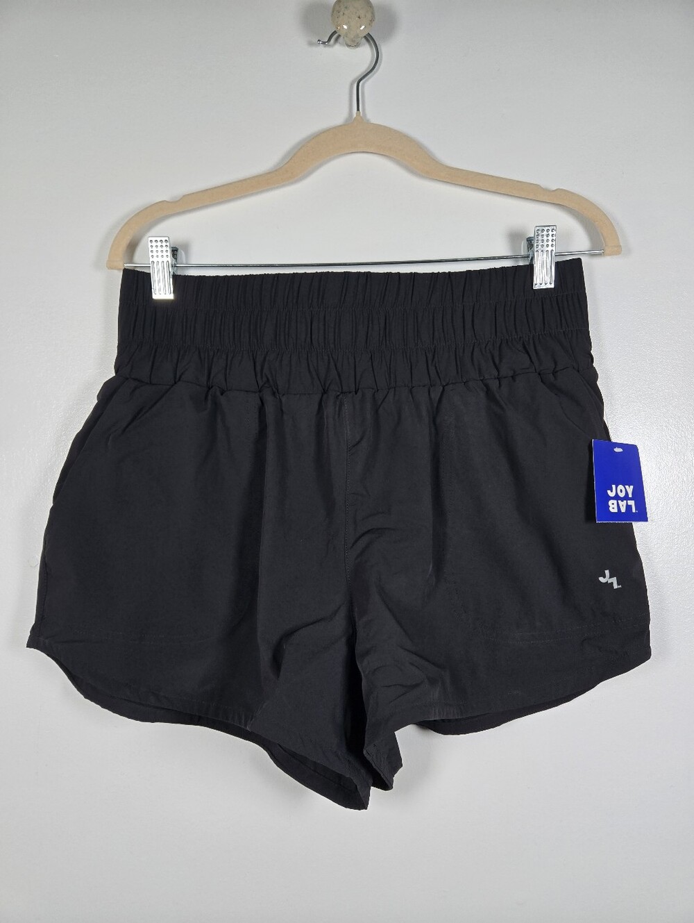 NEW Joy Lab Black High Rise Athletic Running Shorts Size Medium FLAW
